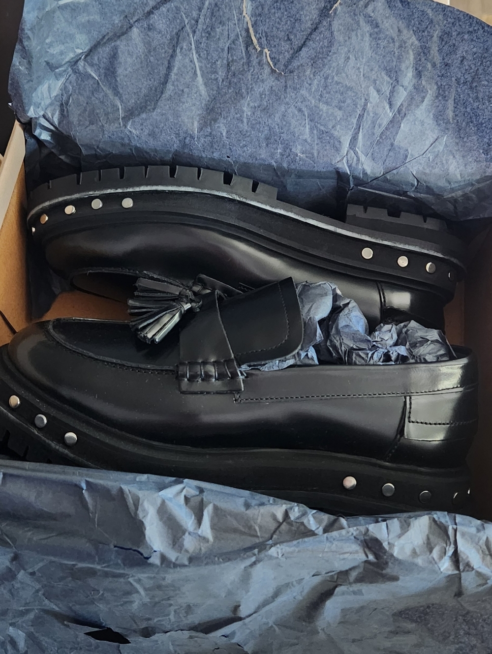 Free People Teagan Tassel Loafer Black EU 39 (US Women's 9) M - Picture 5 of 5